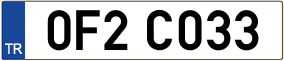 Truck License Plate